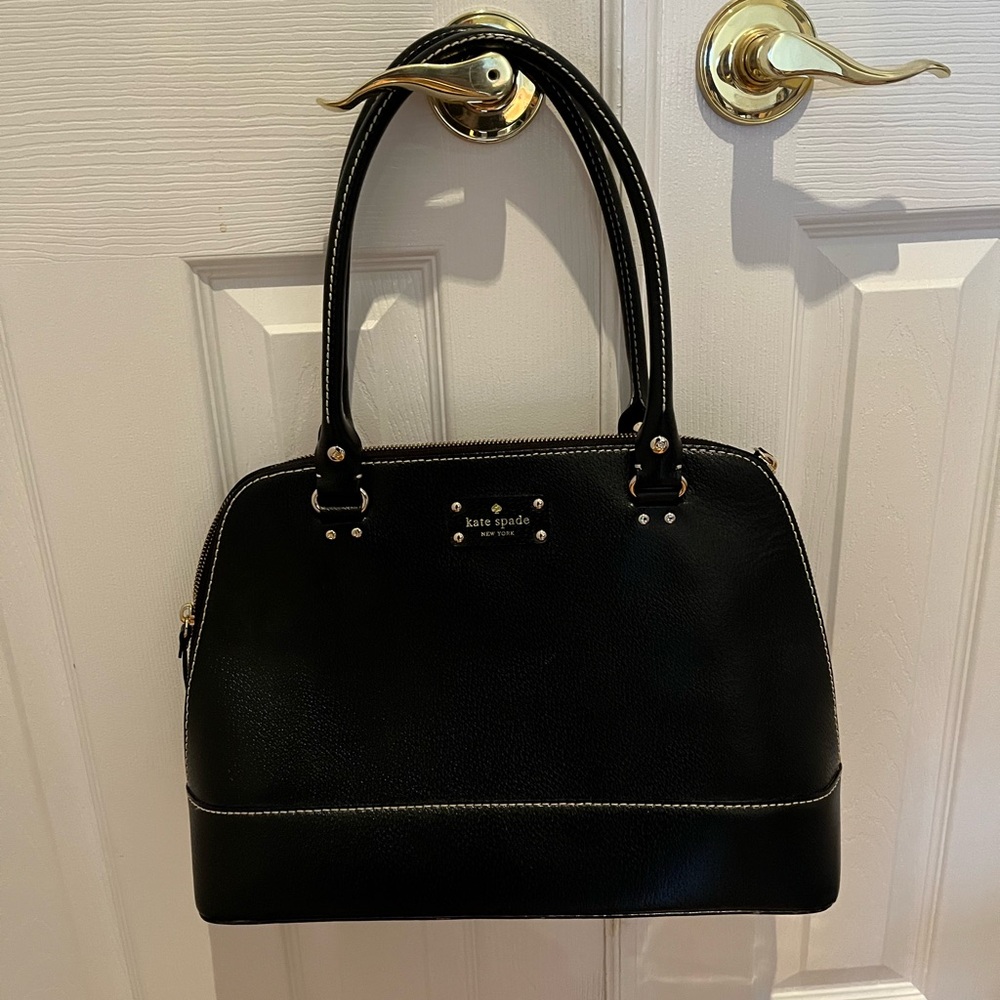 Kate Spade Black Satchel with Structured Design